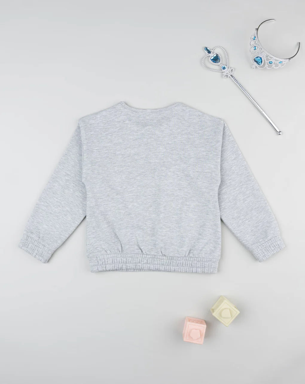 Prenatal Girls' grey printed crewneck sweatshirt Tops & Shirts, clothing, AW25 P2