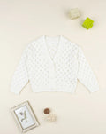Prenatal White openwork cardigan for girls Tops & Shirts, clothing, AW25 P2