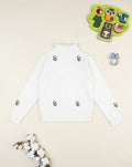 Prenatal White embroidered turtleneck for girls Tops & Shirts, clothing, AW25 P2