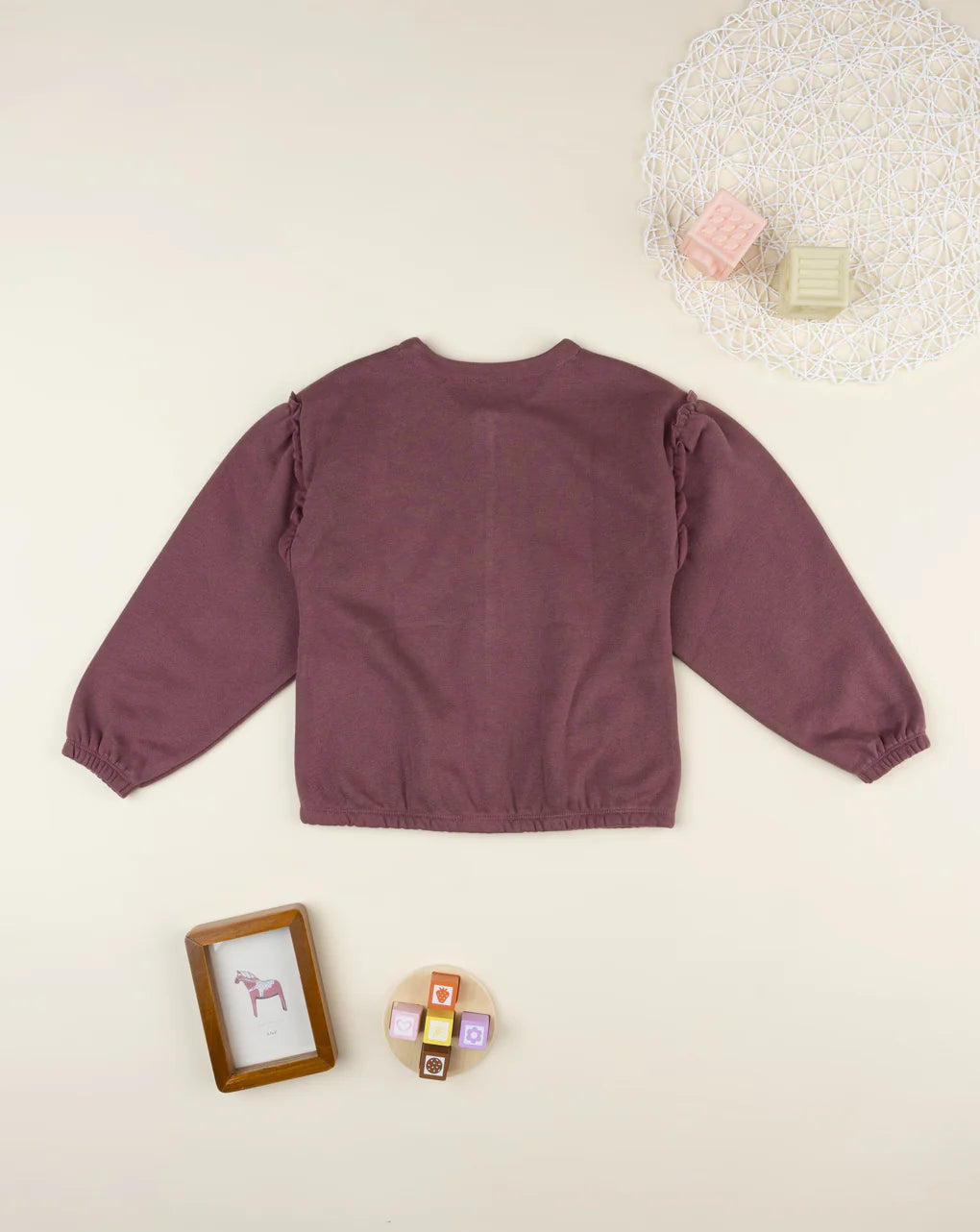 Prenatal Pink Love Girls' Sweatshirt Tops & Shirts, clothing, AW25 P2
