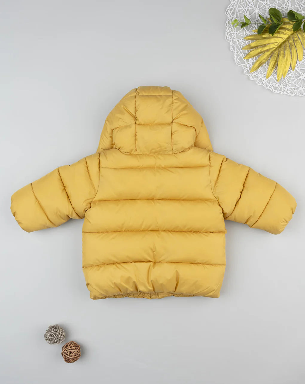 Prenatal Yellow children's down jacket with internal fleece Jackets & Coats, clothing, AW25 P2