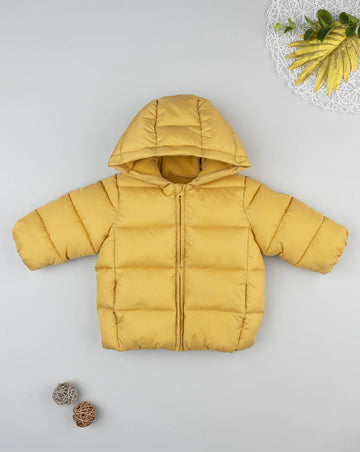 Prenatal Yellow children's down jacket with internal fleece Jackets & Coats, clothing, AW25 P2