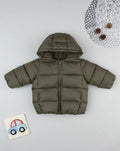 Prenatal Green children's down jacket with internal fleece Jackets & Coats, clothing, AW25 P2