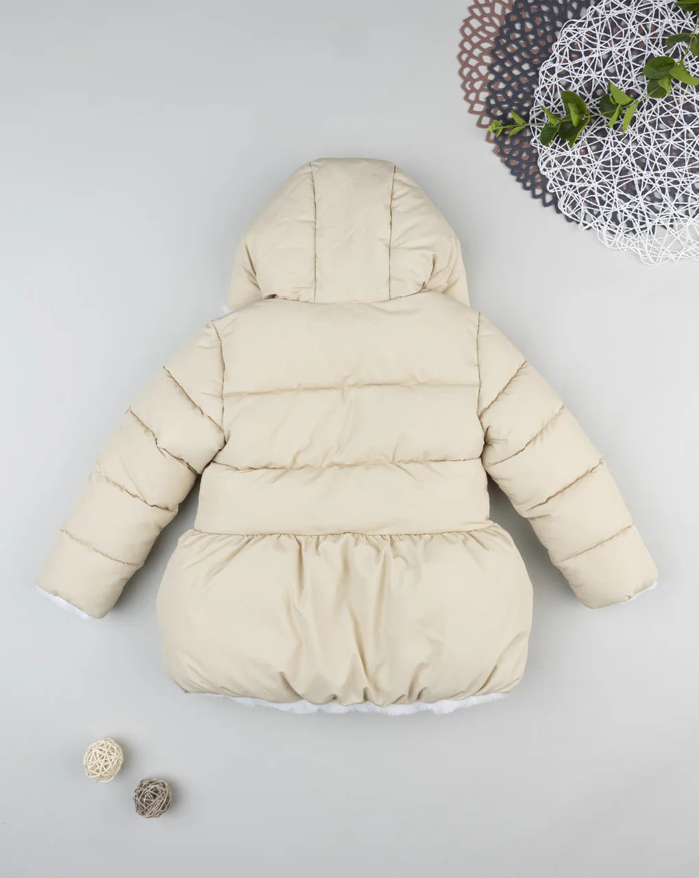 Prenatal Beige baby jacket with bows Jackets & Coats, clothing, AW25 P2
