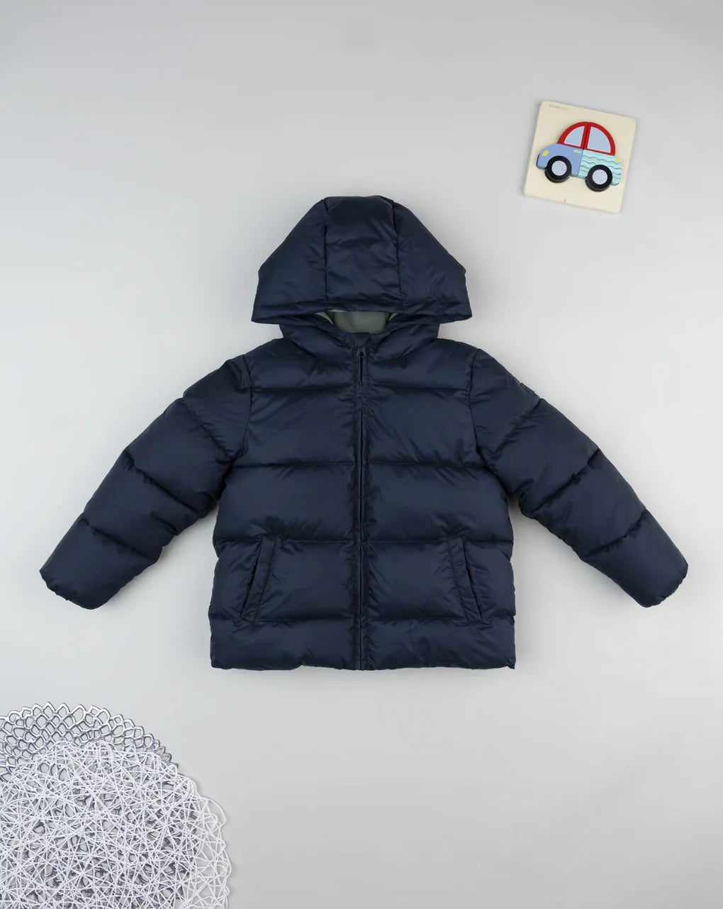 Prenatal Blue padded down jacket for children Jackets & Coats, clothing, AW25 P2