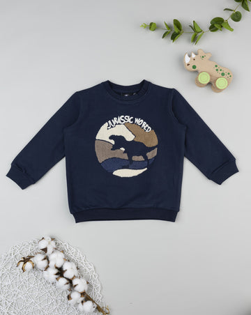 Blue Dinosaur Sweatshirt For Kids