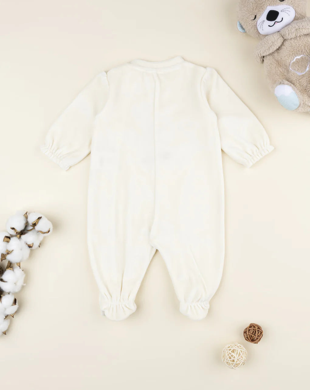 Prenatal Beige baby girl doe Sleepsuits & Pyjamas, clothing, AW25 P2