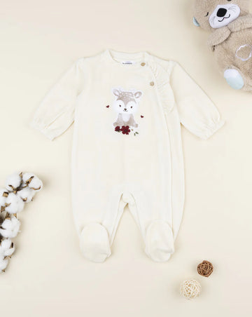 Prenatal Beige baby girl doe Sleepsuits & Pyjamas, clothing, AW25 P2