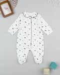 Prenatal White baby romper with little flowers Sleepsuits & Pyjamas, clothing, AW25 P2