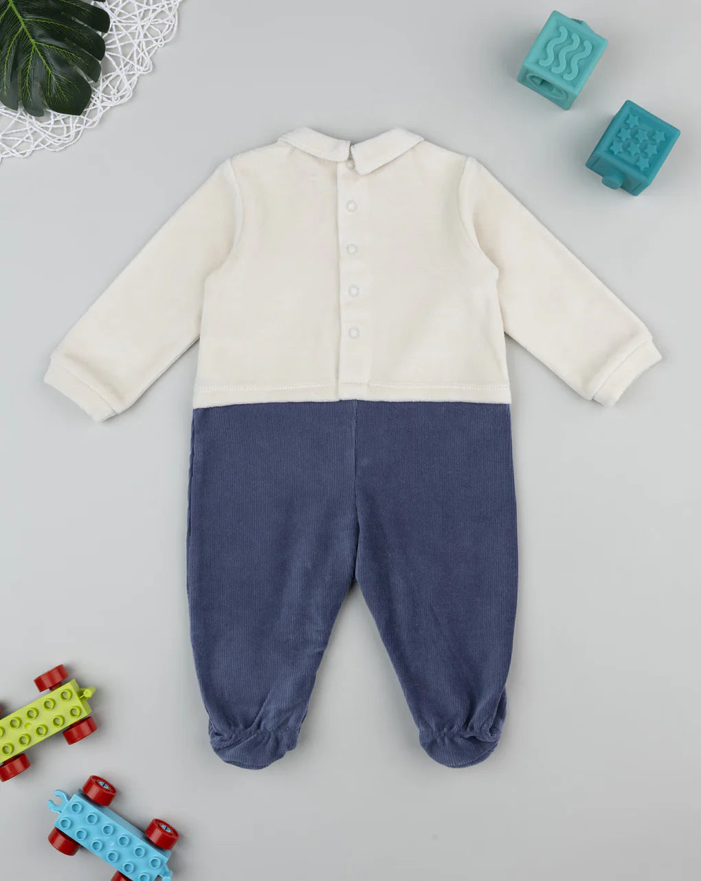 Prenatal Two-tone "mountain" baby romper Sleepsuits & Pyjamas, clothing, AW25 P2