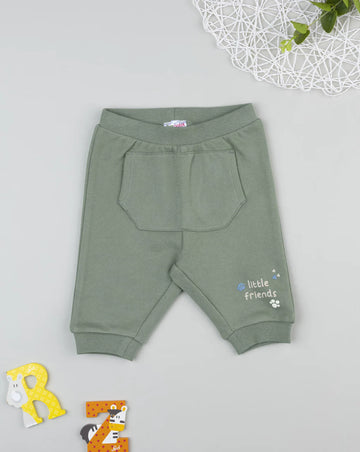 Prenatal Green sweatpants for kids with pockets Trousers & Shorts, clothing, AW25 P2