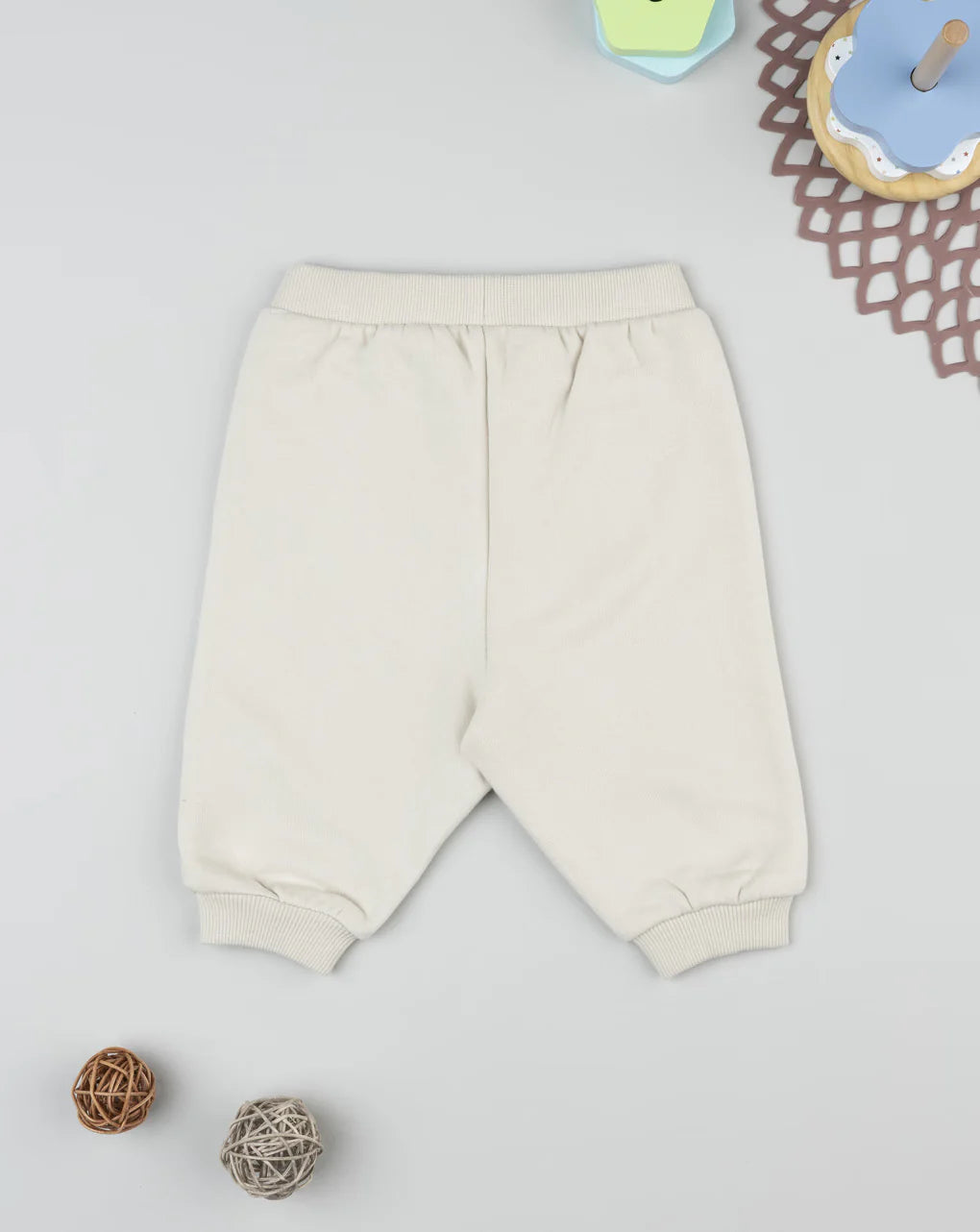 Prenatal Cream "little friends" baby trousers Trousers & Shorts, clothing, AW25 P2