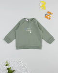Prenatal Little Friends Green Baby Sweatshirt Tops & Shirts, clothing, AW25 P2