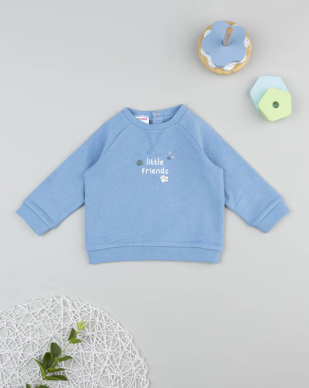 Prenatal Little Friends blue sweatshirt for kids Tops & Shirts, clothing, AW25 P2