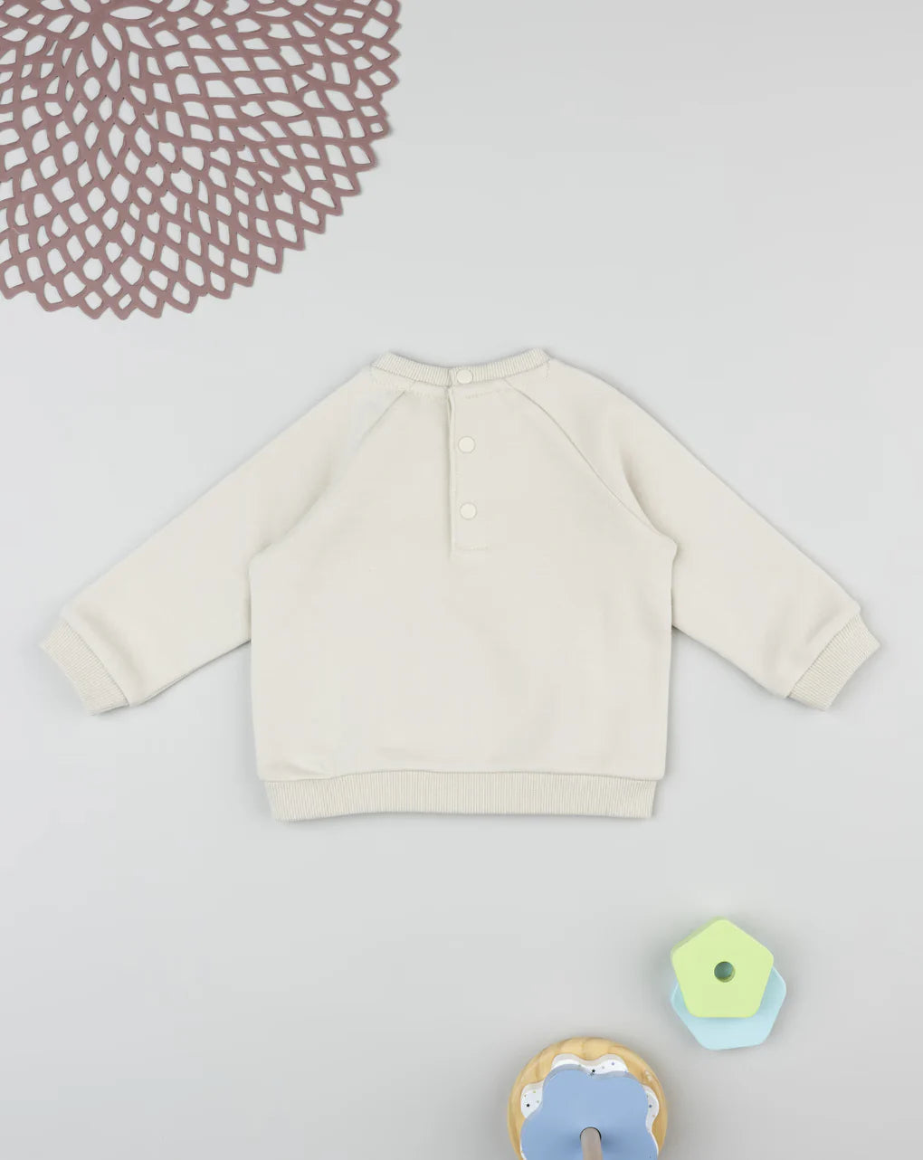 Prenatal Cream "Little Friends" baby sweatshirt Tops & Shirts, clothing, AW25 P2