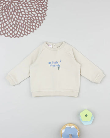 Prenatal Cream "Little Friends" baby sweatshirt Tops & Shirts, clothing, AW25 P2