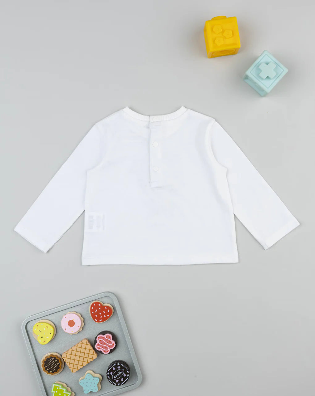 Prenatal White baby T-shirt with print Tops & Shirts, clothing, AW25 P2