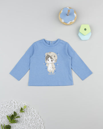 Light Blue "Little Bear" Baby T-Shirt