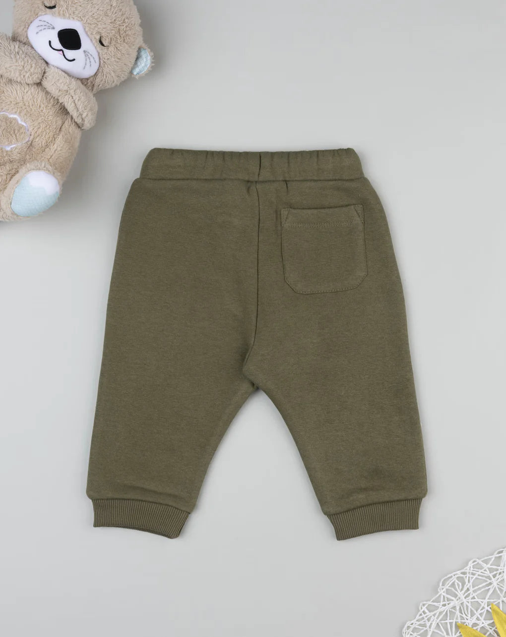 Prenatal Green sweatpants for kids with print Trousers & Shorts, clothing, AW25 P2