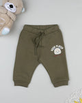 Prenatal Green sweatpants for kids with print Trousers & Shorts, clothing, AW25 P2