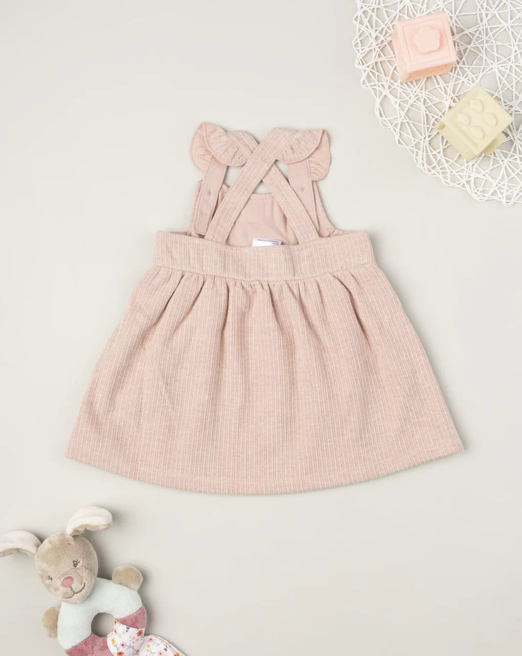 Prenatal Pink bunny overalls for girls Dresses & Skirts, clothing, AW25 P2