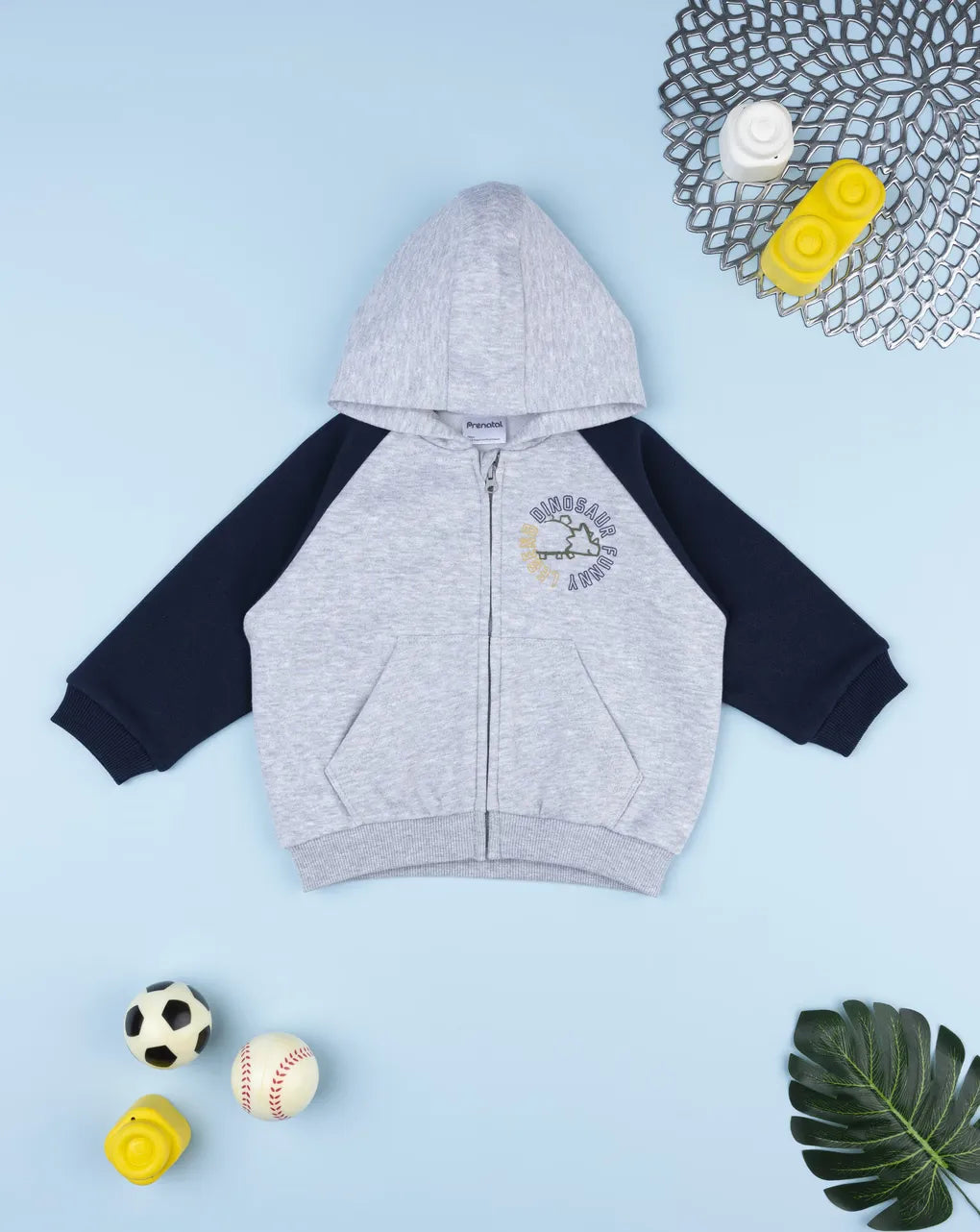 Prenatal Gray/blue children's sweatshirt
