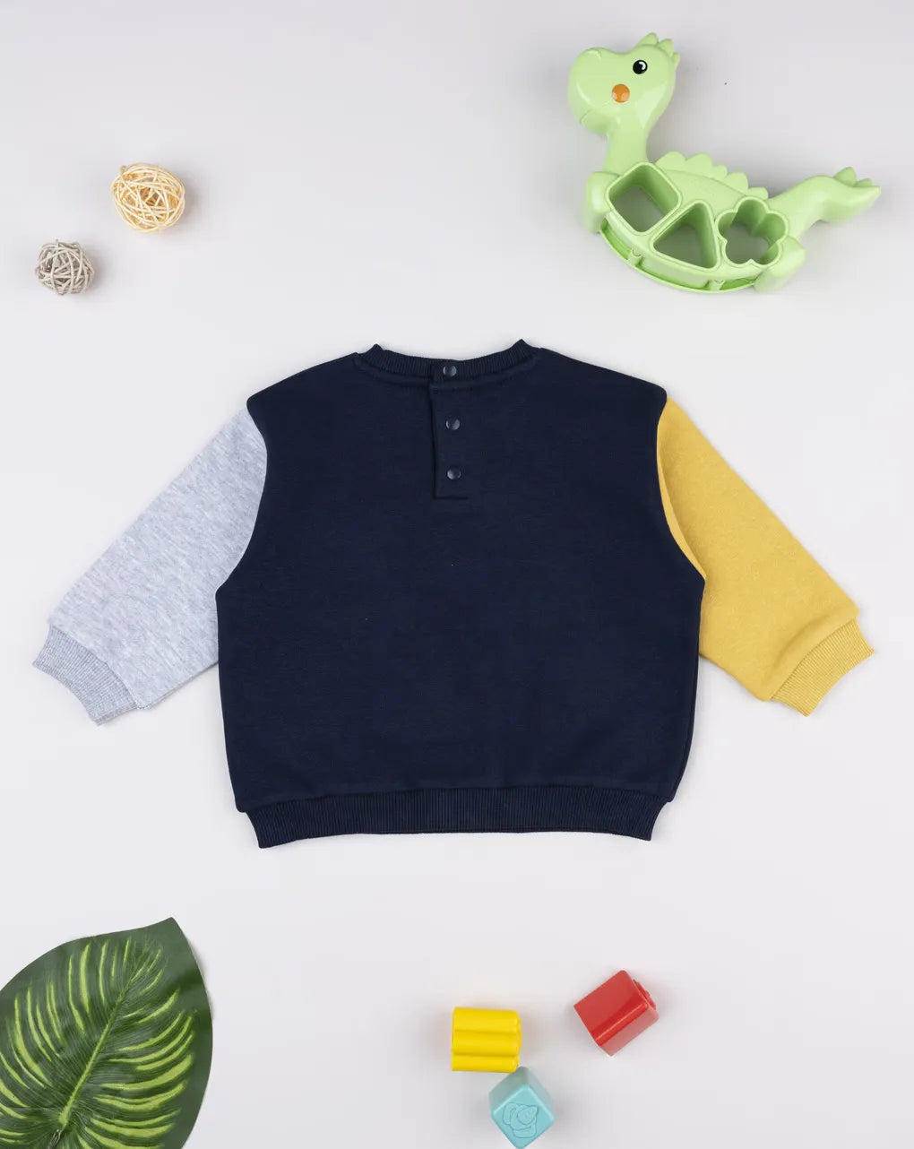 Prenatal Blue color block sweatshirt for kids
