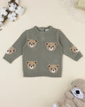 Prenatal Baby green bear tricot sweater