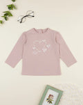 Prenatal Pink T-shirt with heart patches for girls