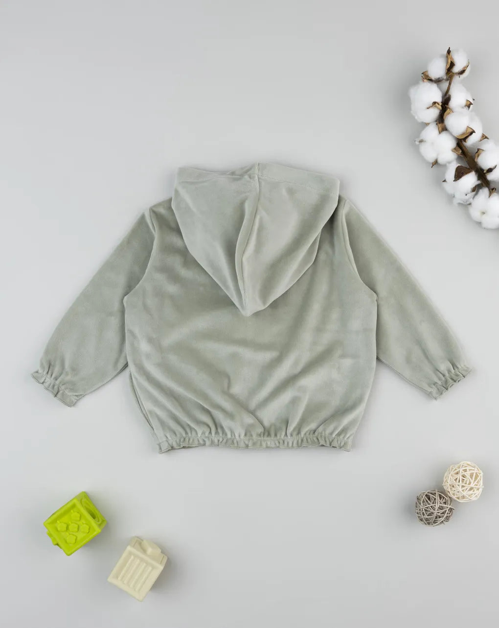 Prenatal Green chenille sweatshirt for girls