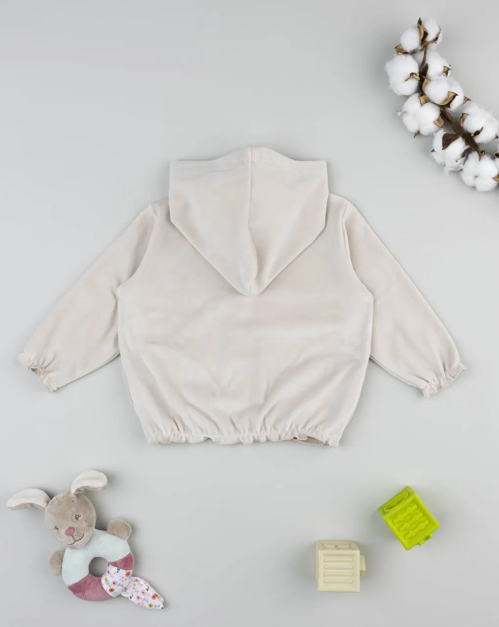 Prenatal Beige chenille sweatshirt for girls