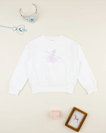 Prenatal Girls' ballerina sweatshirt