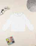 Prenatal White shirt for girls with embroidered collar