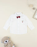 Prenatal White shirt for kids with bow tie
