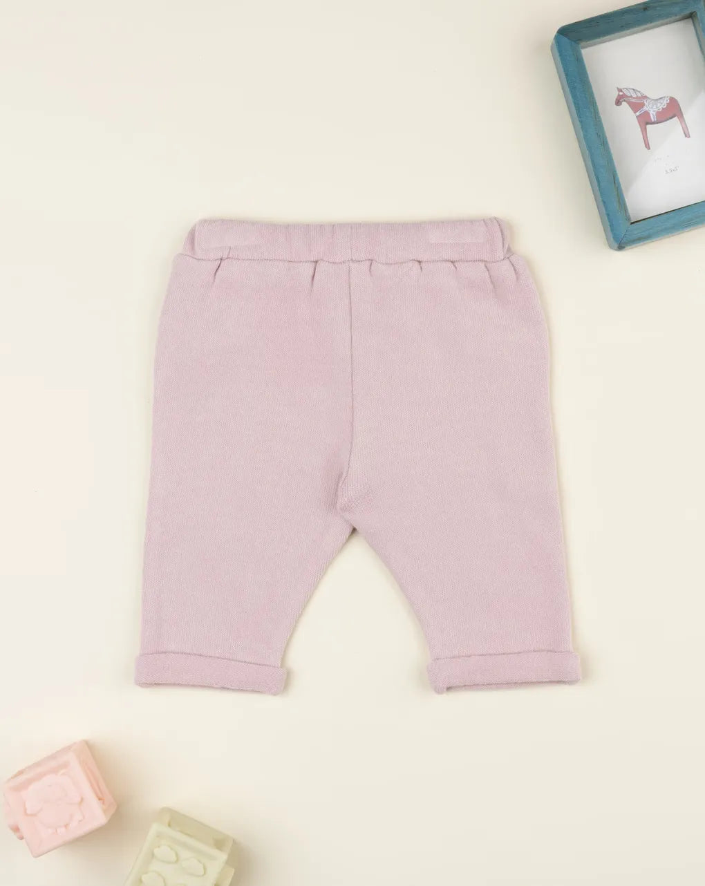 Prenatal Pink cropped jersey trousers for girls