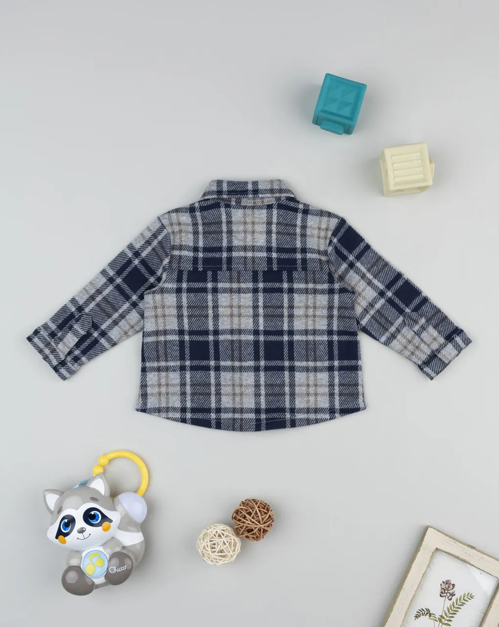 Prenatal Baby's tartan shirt