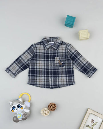 Prenatal Baby's tartan shirt