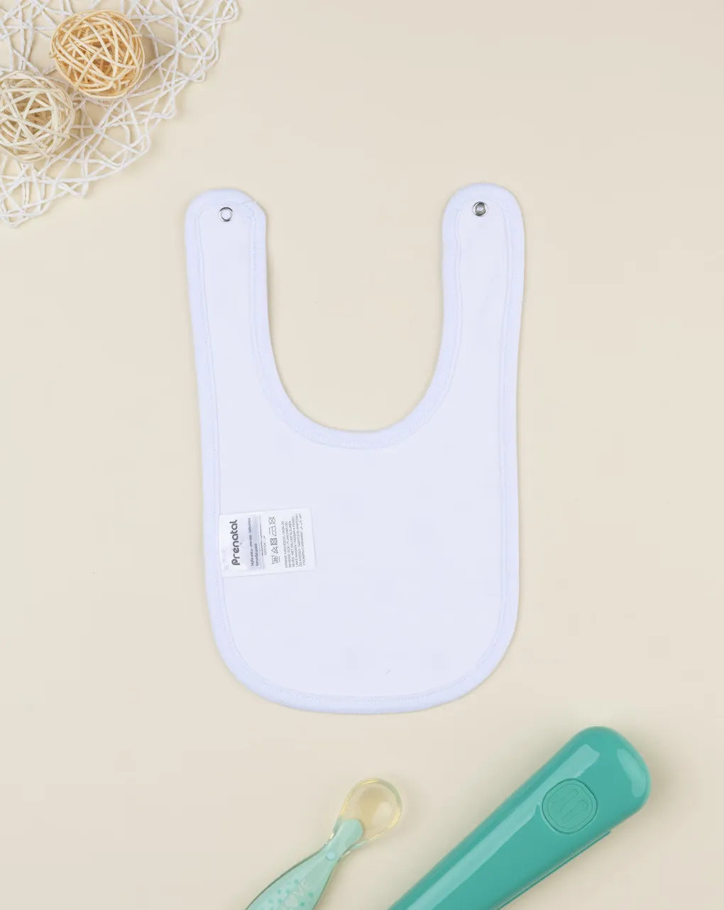 Prenatal Baby girl snail bib