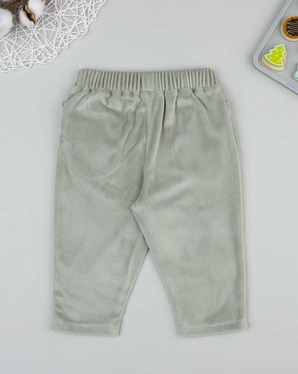 Prenatal Green chenille trousers for girls