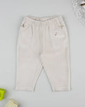 Prenatal Beige chenille trousers for girls