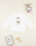 Prenatal Cream bunny girl's T-shirt
