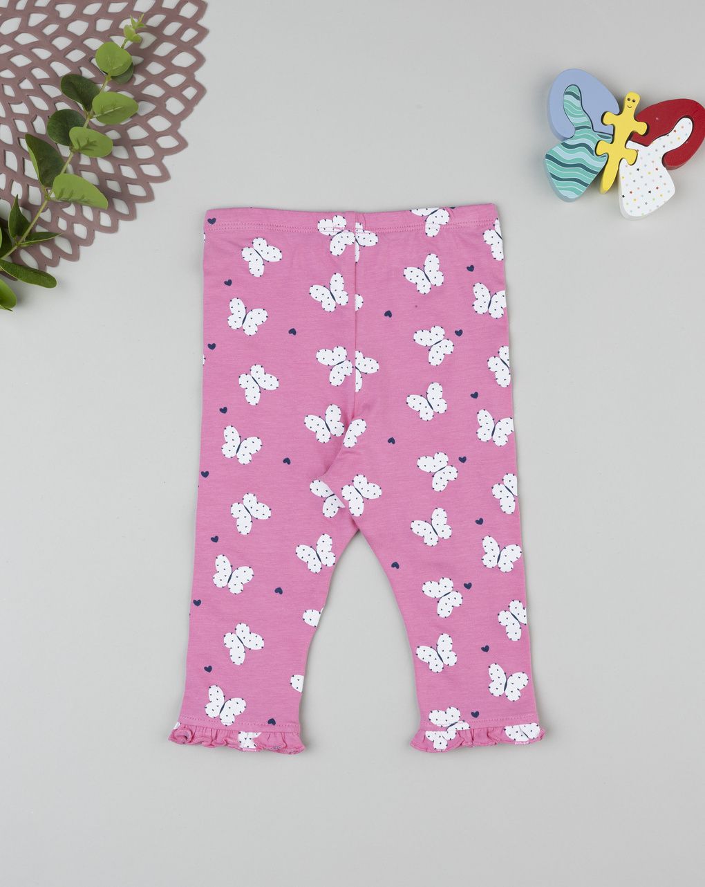 Prenatal Girl Pink Butterfly Legging