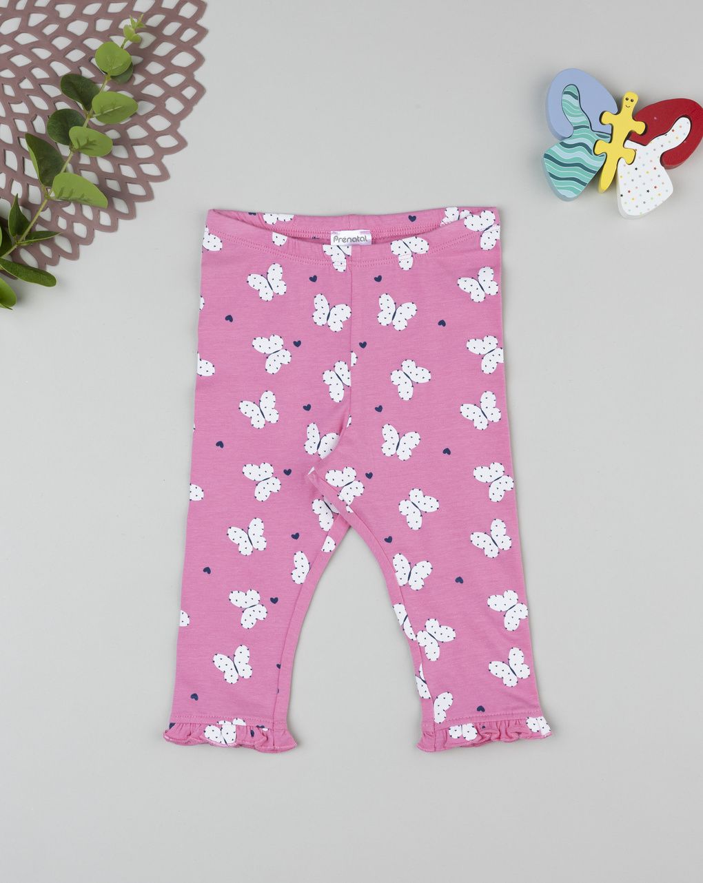 Prenatal Girl Pink Butterfly Legging
