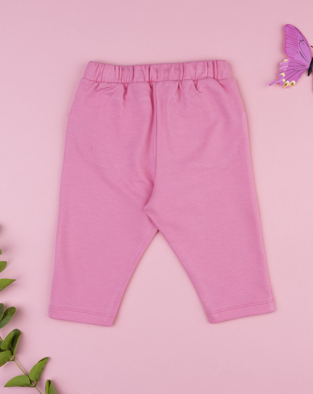 Prenatal Girl Pink Butterfly Print Trouser