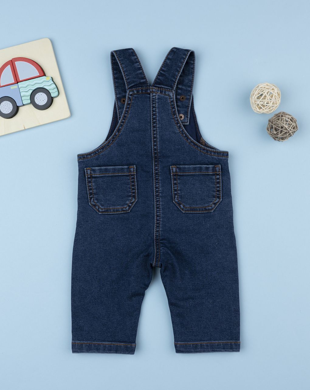 Prenatal Boy Blue Denim Dungaree