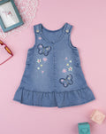 Prenatal Girl Denim Dress with Embroidery