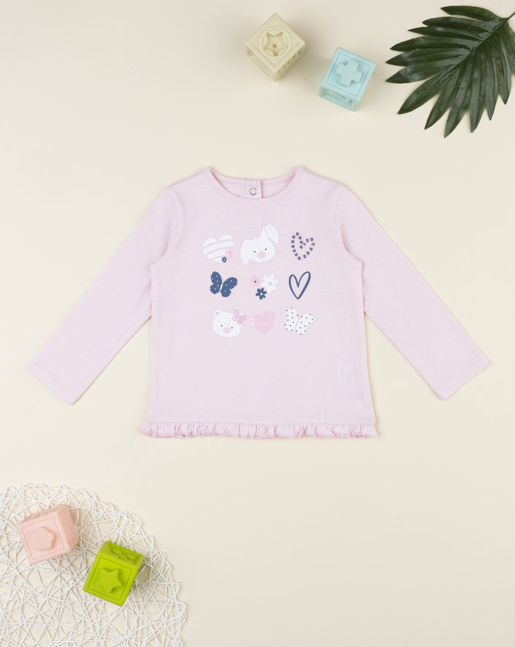 Prenatal Girl Pink Heart T-Shirt