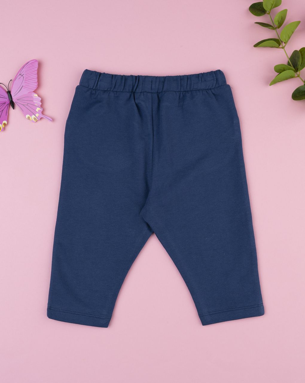 Prenatal Girl Blue Butterfly Trouser