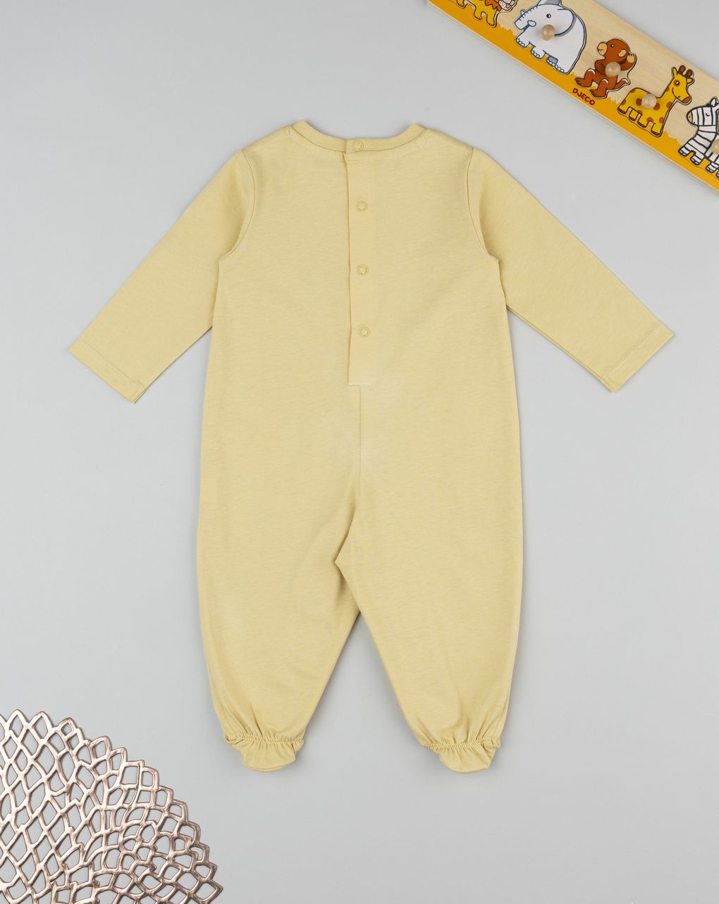 Prenatal Newborn Boy Yellow Lion King Sleepsuit