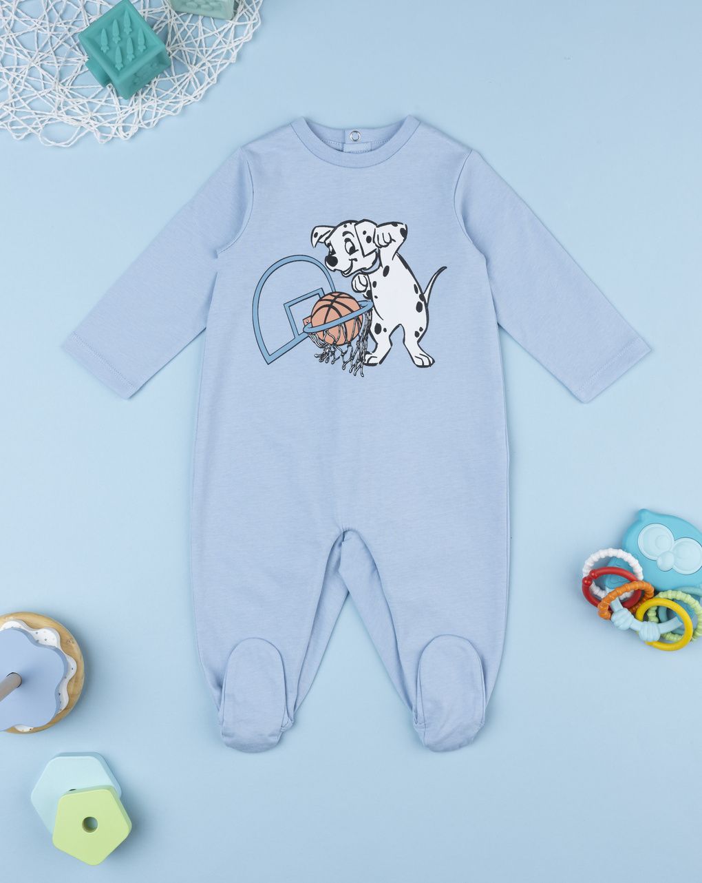 Prenatal Boy Blue 101 Dalmatians Sleepsuit